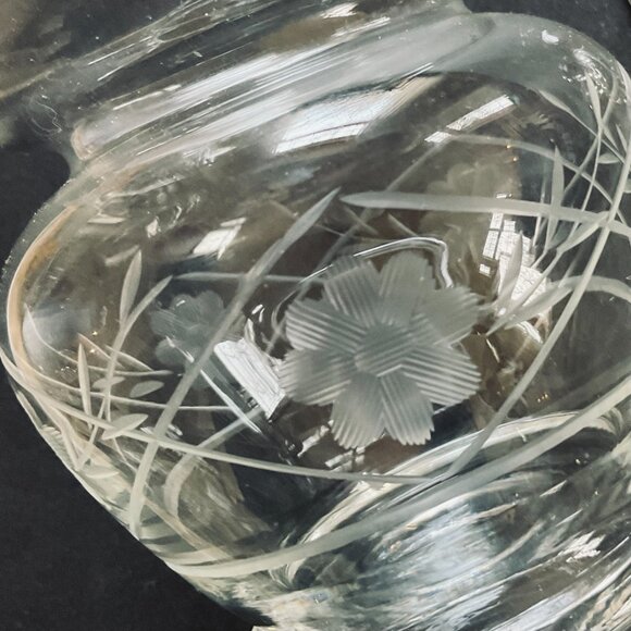 VINTAGE Glass Lidded Jam Jar 2 Piece Set EUC - Picture 6 of 6